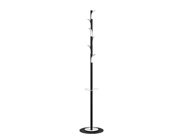 Paperflow portemanteau Mindy 6 patères avec porte-parapluie - Noir / Blanc
