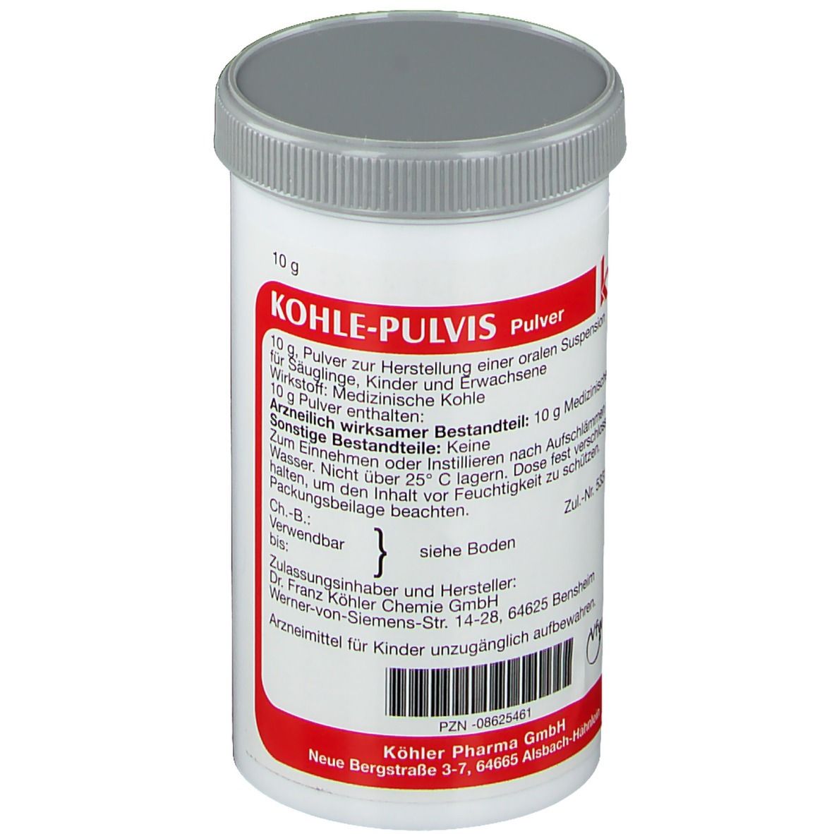 Kohle pulvis Pulver 10 g