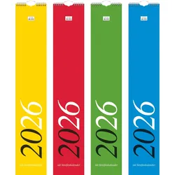 Rido Streifenkalender 12x66cm 1 Monat/Seite 2026.