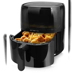 Emerio Airfryer XL AF-129329.3 - 5L - 80oC bis 200oC -12 Kochprogramme - Digitales Display - Timer - Sichtfenster - Cool Touch - Schwarz