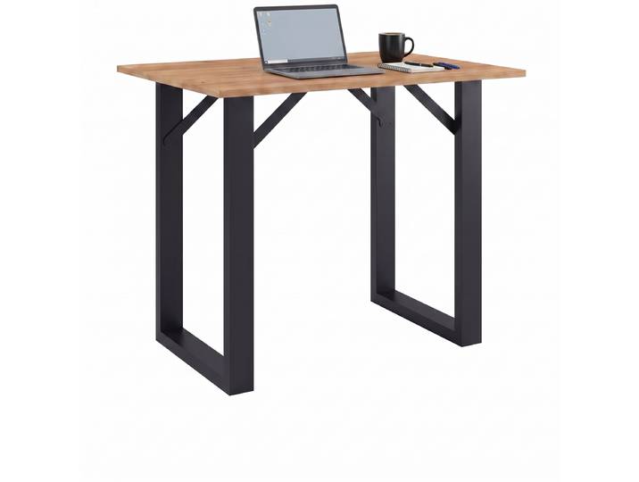 Bartisch VCM Holz Bartisch Stehtisch Tisch Tresen Xona 110x50cm , braun (schwarz, honig, eiche), B:110cm T:50cm, Tische, Bartisch