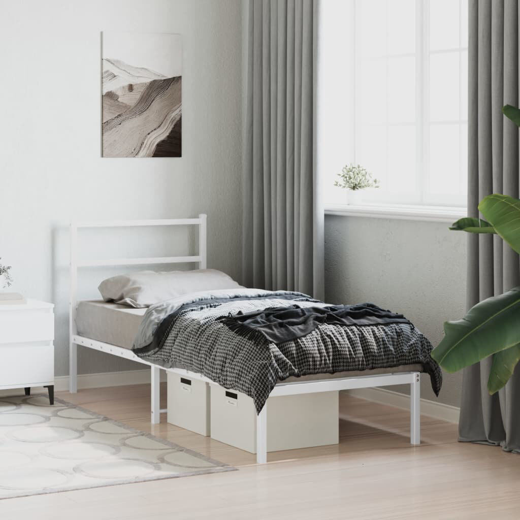 vidaXL Bed Frame White 80 x 200 cm