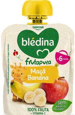 Blédina Frutapura Maçã Banana +6M 85 gr
