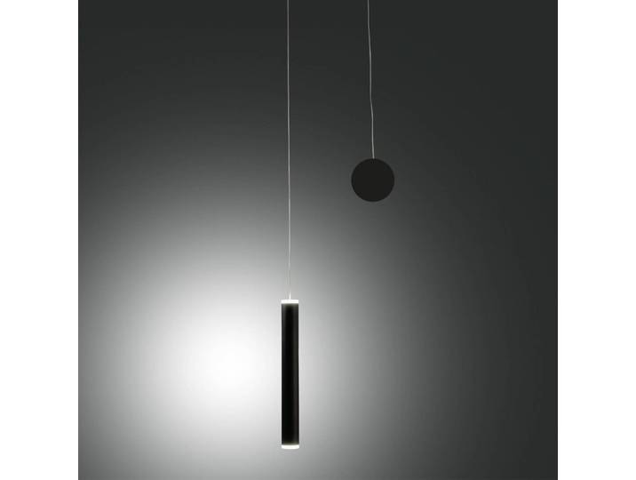 Fabas Luce Hängelampe Prado, dimmbar, schwarz, für Wohn- / Esszimmer, Metall, Modern