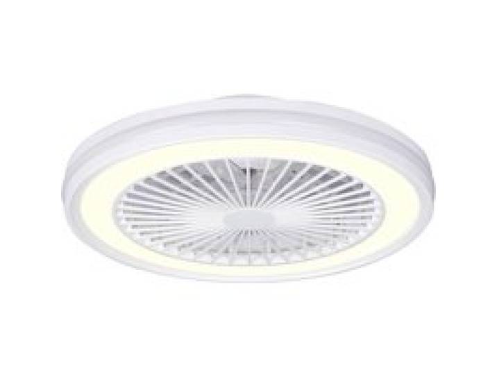 Ventilateur de Plafond avec Lumière et Telecommande Ø48cm Silencieux Moteur DC 6 Vitesses Mode Été/Hiver 40W 3800LM Plafonnier LED