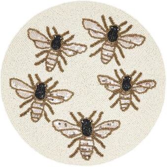 Saro Lifestyle Garden Buzz Beaded Placemat (Set of 4)