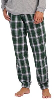 Boxercraft BM6625 Flannel Joggers Pant in Green/White Plaid size Large   Cotton