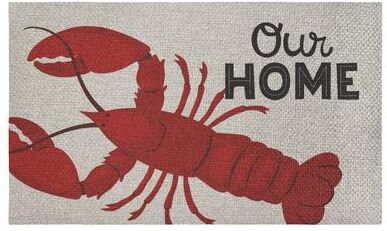 Stupell Our Home Lobster Sisal Door Mat,18x30