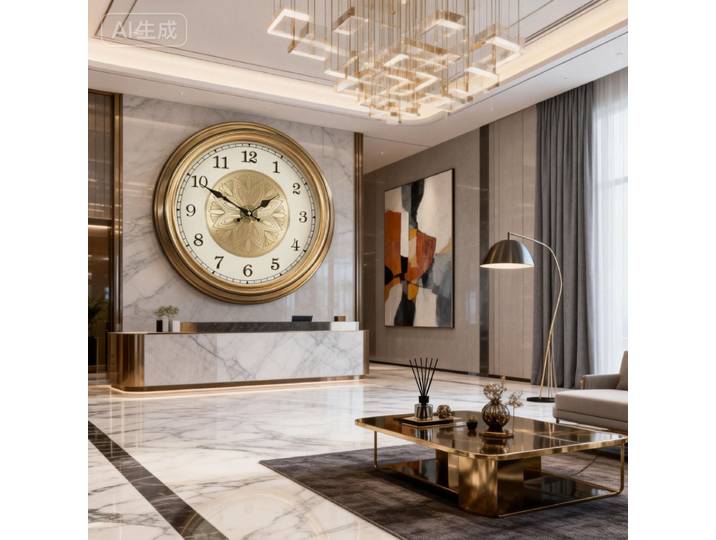 Horloges murales rétro, grandes horloges murales en métal doré, silencieuses, de luxe, pour salon, horloge murale en cuivre, créative, moderne, pour chambre à coucher, décoration de la maison, cadeau