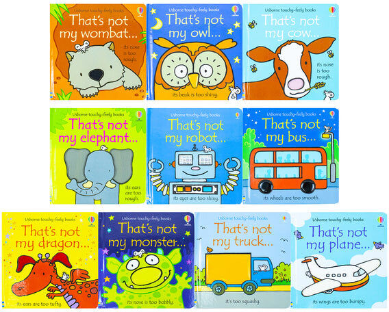 Usborne Thats Not My Toddlers 10 Books Collection Set Pack (Series 1 & Series 2) Fiona Watt Touchy-Feely Board Baby Books
