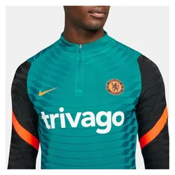Nike, Herren, Fussballtrikot, FC Chelsea Strike Elite Trainingssweat Herren (S), Blau, Schwarz, Türkis