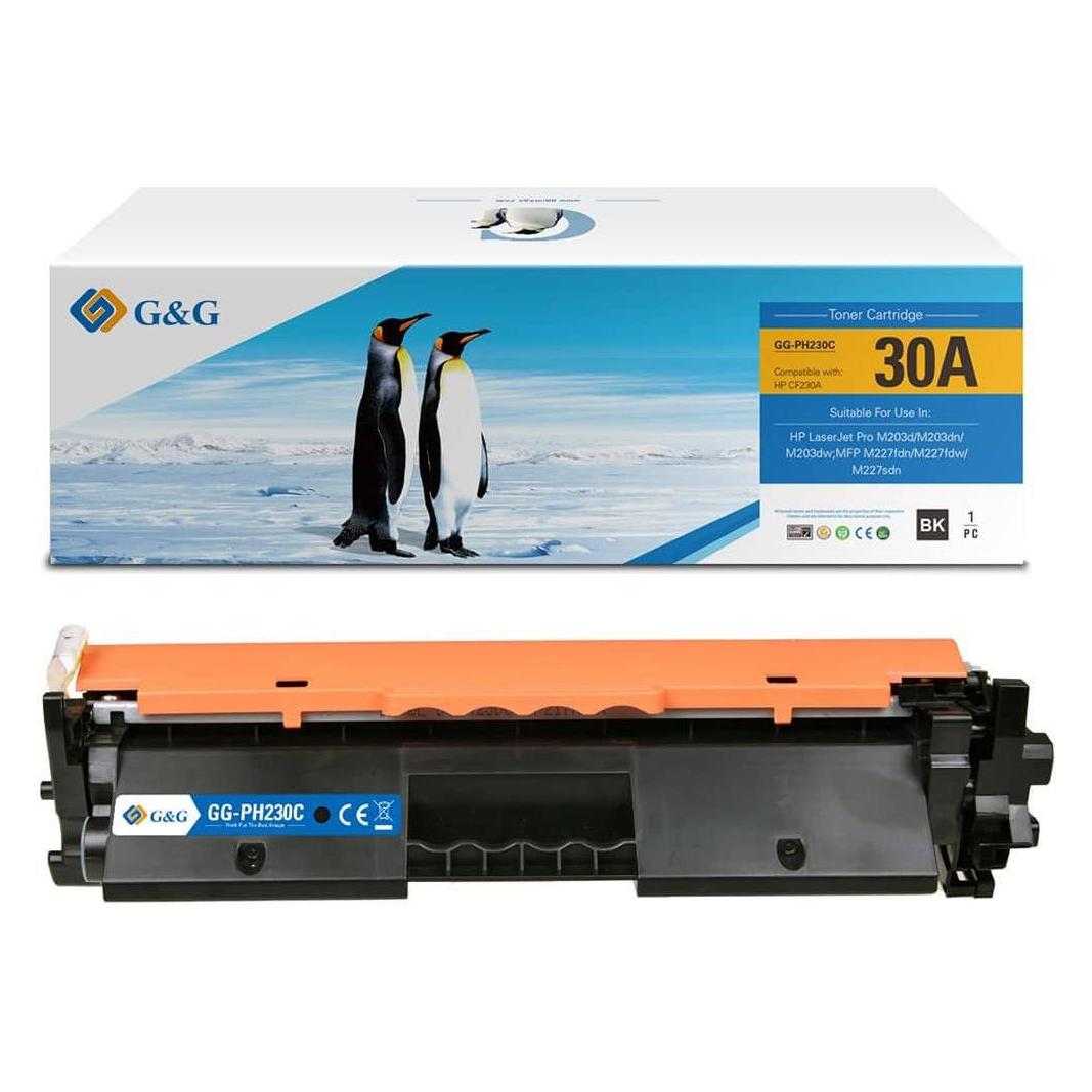 G&G kompatibel Toner mit HP CF230A, NT-PH230C, HP 30A, black, 1600S (BK) (15265)