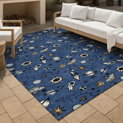 Addison Rugs Machine Washable Indoor/ Outdoor Spaceship Chantille Rug
