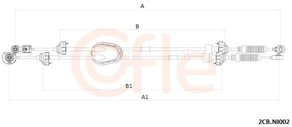 Cofle Seilzug, Schaltgetriebe 92.2cb.Ni002 Für Nissan