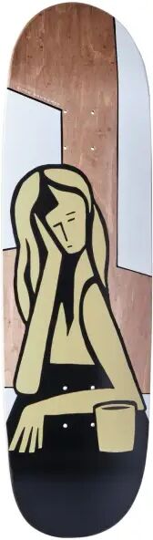 Skateboard Deck Girl Contemplation (8" - Bannerot)