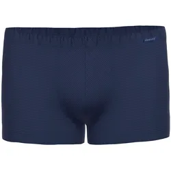 AMMANN Herren Boxershorts - Retro Short Cotton & More, Ton-in-Ton Streifen, Baumwollmischung Dunkelblau / 2XL