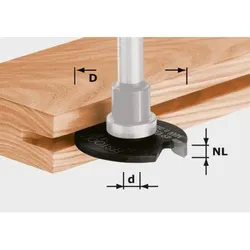 Festool Scheibennutfräser HW D40 - 491040