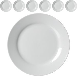 Ritzenhoff&Breker Teller Snap Bianco, Porzellan, rund, Ø 19 cm, weiß, 6 Stück