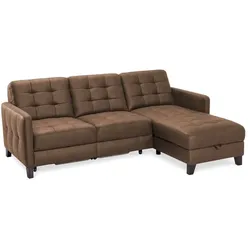 Exxpo by Gala Ecksofa mit Funktion Elio Mikrofaser Rust