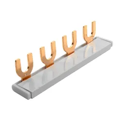 Phasenschiene 1P Gabel 4-polig 10mm2 PS/G Schiene Sammelschiene 63A DV-6695-PSG
