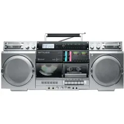 Muse M-380 GBS (FM, Bluetooth), Radio, Silber