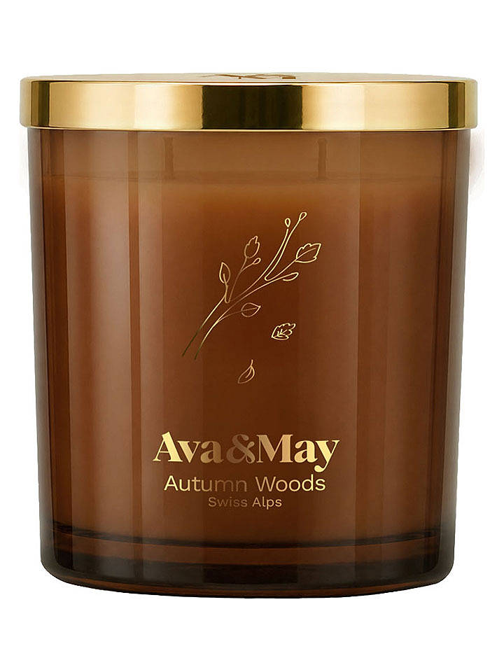 AVA & MAY Duftkerze "Autumn Woods" in Braun - 410 g - onesize
