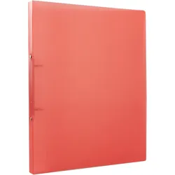 Ringbuch A4 rot | 2-Ring Rundring-Mechanik, PP