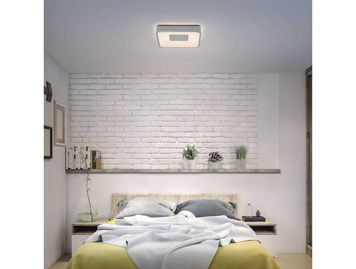OSRAM Deckenlampe ORBIS PIANA, dimmbar, chrom / silber, für Wohn- / Esszimmer, Metall, Modern, Deckenlampe