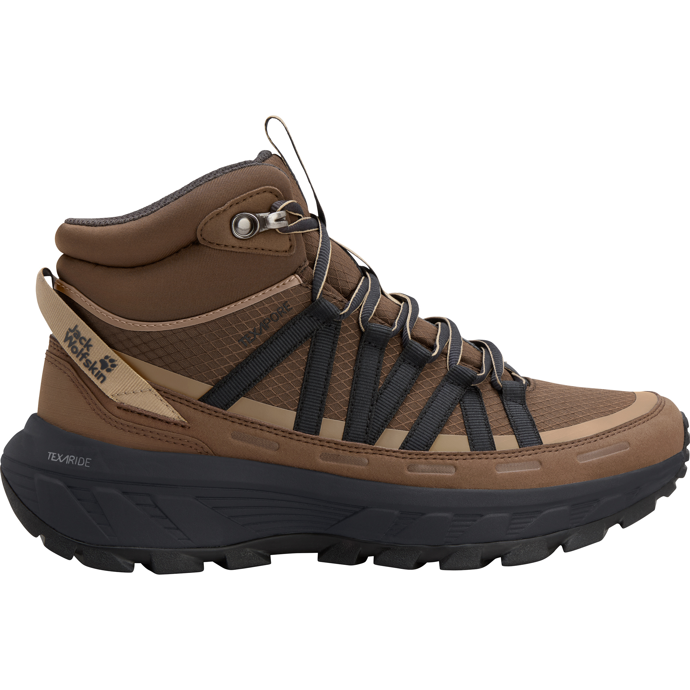 Jack Wolfskin Wild Hike Texapore Mid Damen Wanderschuhe schwarz Größe 37 Trekking Wasserdicht