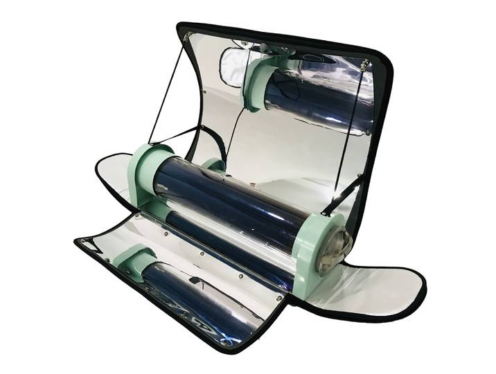 Ustensiles de cuisine solaires pour barbecue extérieur, ustensiles de cuisine solaires paraboliques portables, efficacité supérieure, 550 ° F (288 ° C)