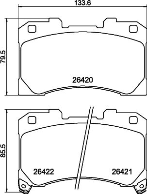 Don Bremsbelagsatz, Scheibenbremse Pcp2045 Für Toyota