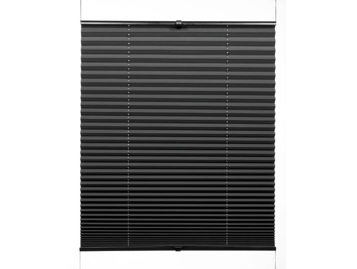 Plissee GARDINIA Concept Thermo, mit Bohren, energiesparend, Innovative Technick , schwarz, B:40cm H:130cm, Obermaterial: 100% Polyester, Plissees, Plissee, verschraubt, Innovative Träger- und Montagetechnik