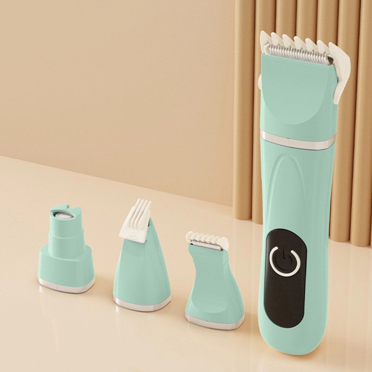 INF 4-in-1 Haustier-Trimmer – Leiser, wiederaufladbarer Type-C-Schneider mit waschbarer Klinge und Nagelschleifer