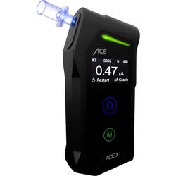 ACE X Alkoholtester Schwarz 0.0 bis 5 ‰ inkl. Display 107069