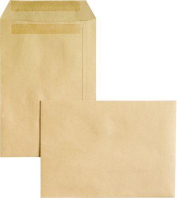Versandtaschen Eurokuvert, C5, ohne Fenster, selbstklebend, 500 Stück, Papier, braun