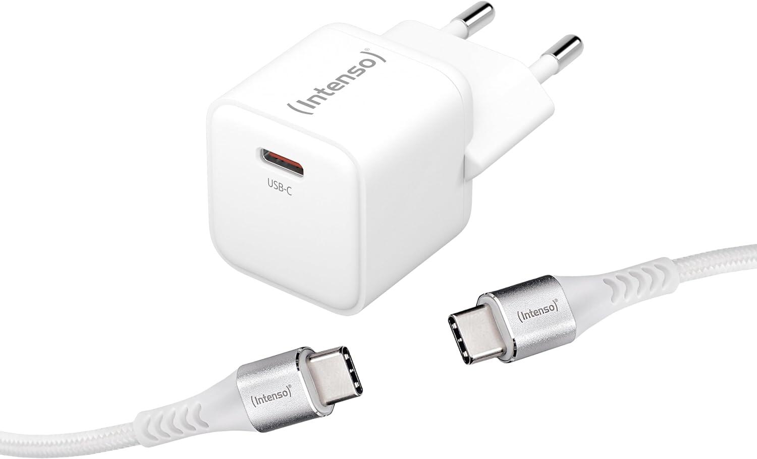 Intenso 30W USB-C Ladegerät inkl. Kabel, weiß 7803042