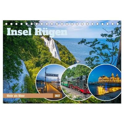 Insel Rügen - Mehr als Meer (Tischkalender 2027 DIN A5 quer), CALVENDO Monatskalender
