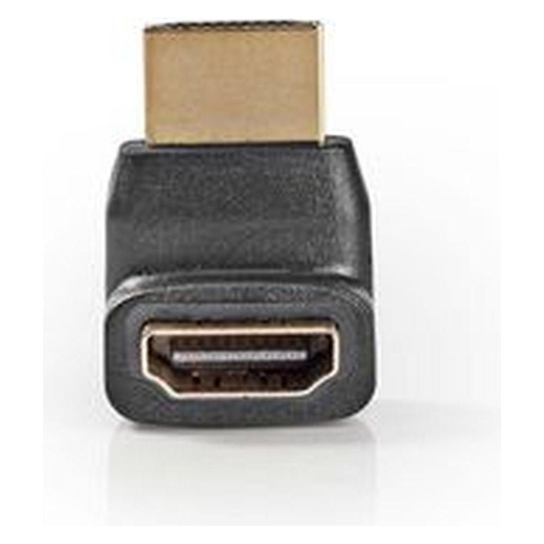 Nedis HDMI-Winkeladapter, HDMI-Stecker / HDMI-Buchse (CVGB34902BK)