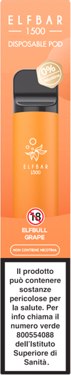 Elfbar Elfbull Grape Elf Bar Pod Mod Usa E Getta - 1500 Puffs