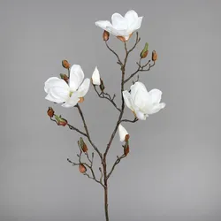 Kunstblume Magnolienzweig (H 87 cm) - beige - H 87 cm