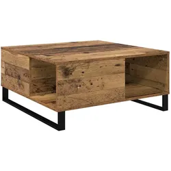 vidaXL Couchtisch Altholz 80 x 80 x 36.5 cm Holzwerkstoff