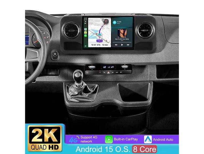 A-Sure 13”Android 15 4+64G GPS Navi Für Mercedes Benz Sprinter W907 2018-2023 Autoradio (Digitalradio (DAB), FM, AM)