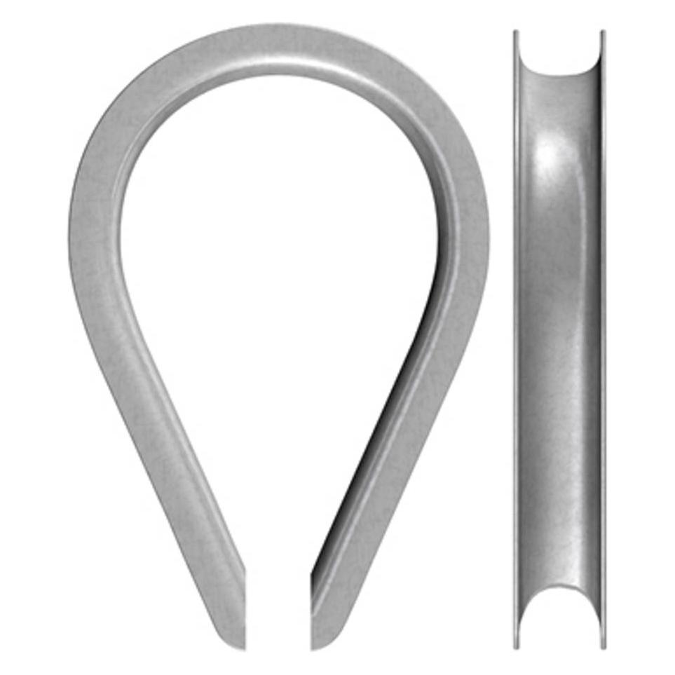 Dörner + Helmer 4816054 Kausche 10 mm Stahl galvanisch verzinkt 5 St. (4816054)