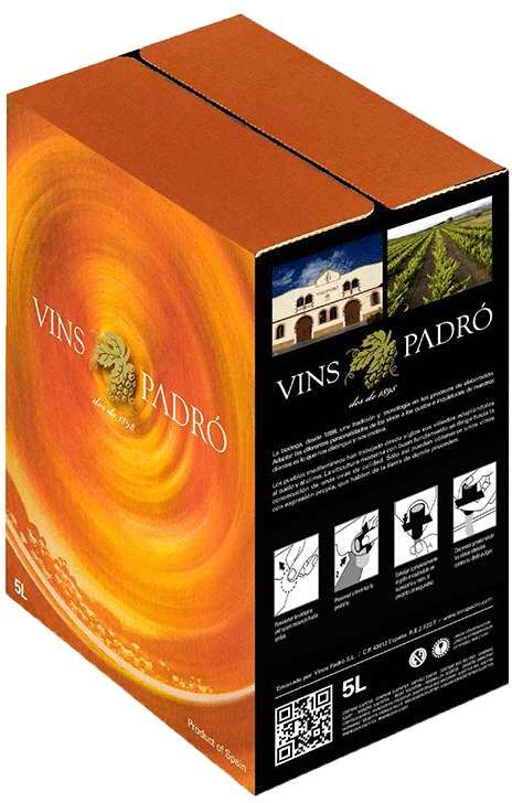Vins Padro Bag in Box Vins Padró Blanco 5L - Vino blanco español de 11% alc. 500cl