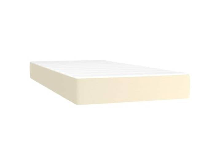 TUERYAFEK Taschenfederkernmatratze Mittel Creme 100x200x20 cm Kunstlederbezug, Schmutzabweisend, Geräuschdämpfend, Mittelharte Unterstützung