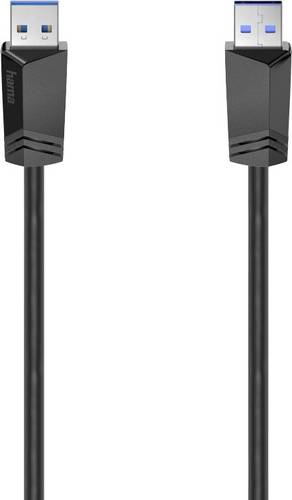 Hama USB-Kabel USB 3.2 Gen1 USB-A Stecker 1.50m Schwarz 00200624