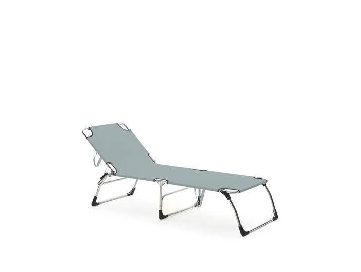 Fiam Chaise longue Amigo XXL Tissu vert sauge-support en aluminium