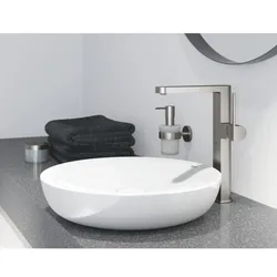 Grohe Plus Waschtisch-Einhebelmischer 32618DC3 XL-Size, glatter Körper, für freistehende Waschschüsseln, supersteel