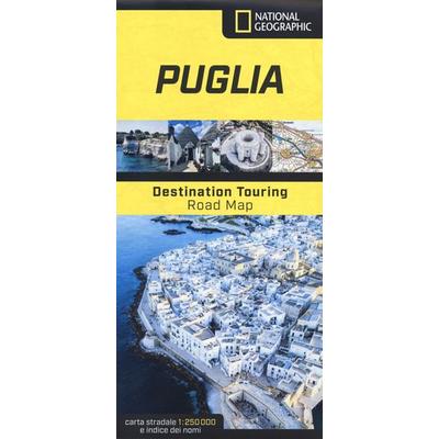 Puglia. Road Map. Destination Touring 1:250.000, Karte von , Libreria Geografica