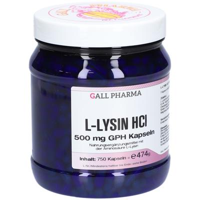 L-Lysin 500 mg GPH Kapseln 750 St